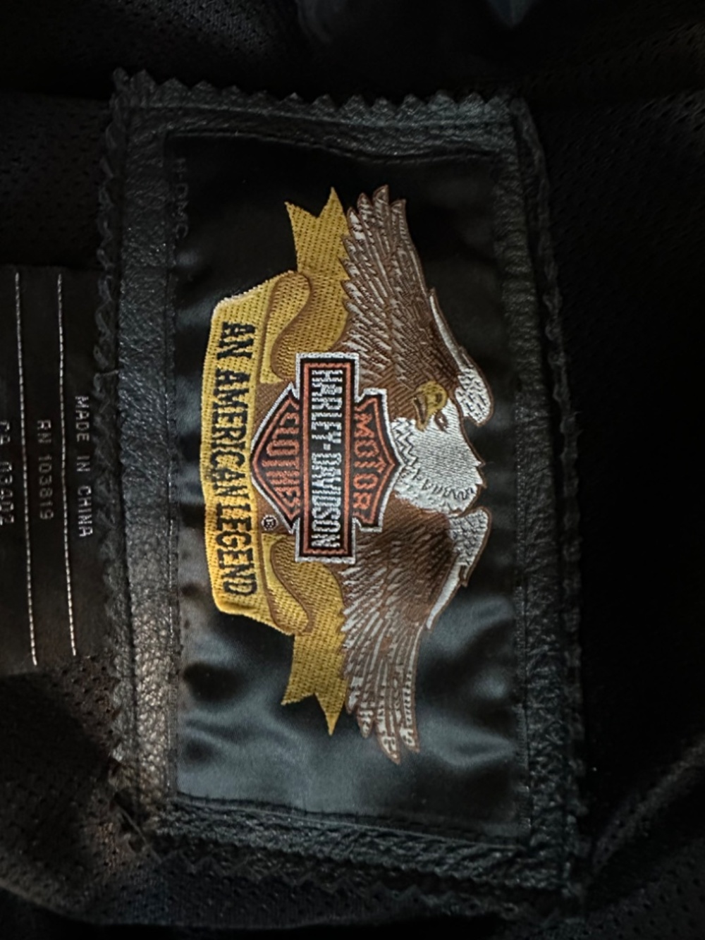 Harley Davidson Black Leather Jacket - Picture 5 of 9